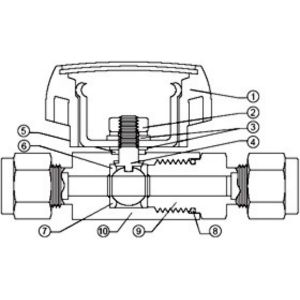 2 PC Ball Valve 1000 PSI