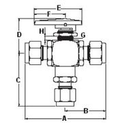 3 Way Ball Valve Tube End